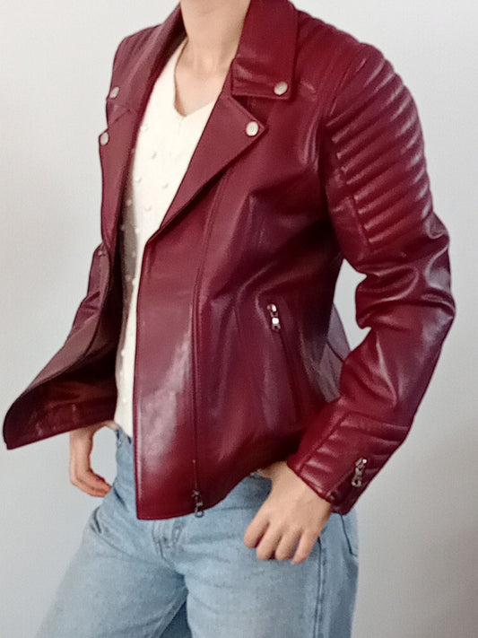 "Perfecto" sans ceinture Bordeaux