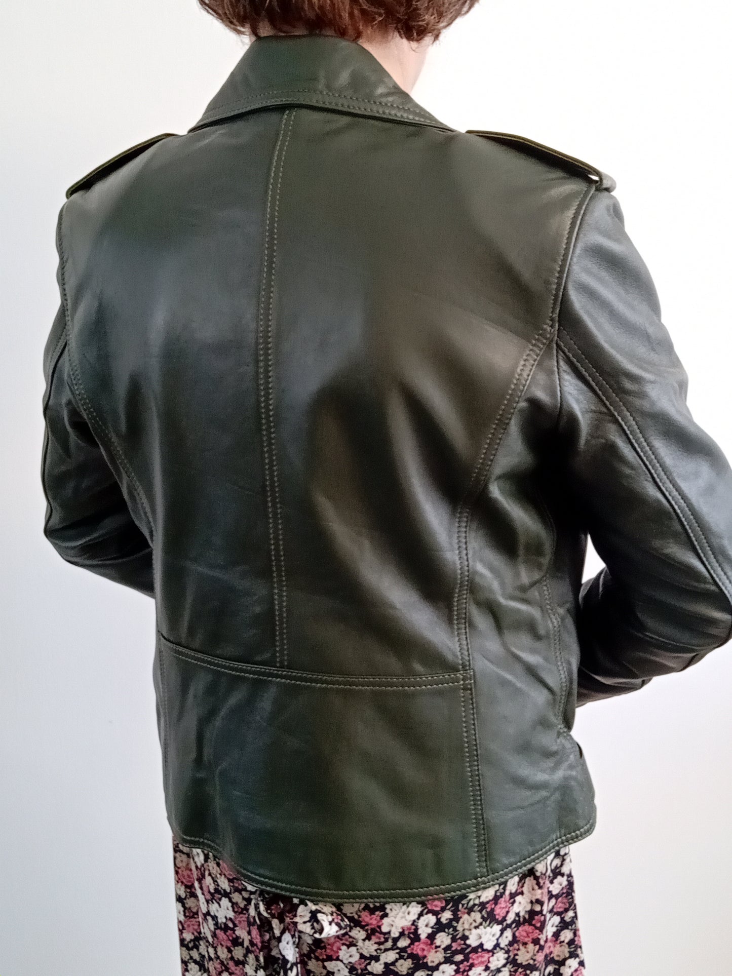 "Perfecto" vert avec ceinture